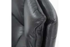 Draaifauteuils-Eleonora Meubelen Draaifauteuil - zwart boho leder | 95939 Sven