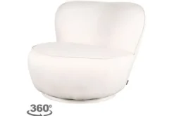 Best Draaifauteuil Cream FU-88.012 Bunny Ronde Fauteuils|Draaifauteuils