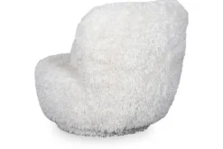 Ronde Fauteuils|Draaifauteuils- Draaifauteuil Creme Fluffy GA-80.151 Doodle