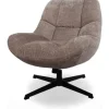 Draaifauteuils-MySons Draaifauteuil Cremona Fur 24 Chuck