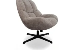 Draaifauteuils-MySons Draaifauteuil Cremona Fur 24 Chuck