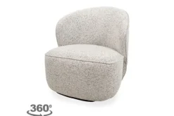 Outlet Draaifauteuil Ecru Avi Draaifauteuils