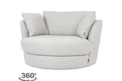 Ronde Fauteuils|Draaifauteuils-Domicil Exclusive Draaifauteuil  Estelle |