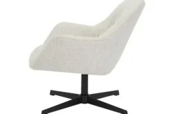 Ronde Fauteuils|Draaifauteuils-Livingfurn Draaifauteuil Greige Daphne