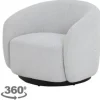 Draaifauteuils-Tower Living Draaifauteuil Light Ivory Belfast