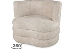 Sale Draaifauteuil Magali Ronde Fauteuils|Draaifauteuils