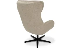 Draaifauteuils- Draaifauteuil met hocker Naturel CH-73.051 Malmo