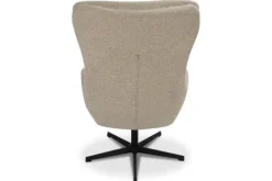 Draaifauteuils- Draaifauteuil met hocker Naturel CH-73.051 Malmo