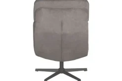 Draaifauteuils-Label51 Draaifauteuil met hocker Antraciet CH-73.022 Alvar