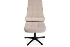 Discount Draaifauteuil met hocker Naturel CH-73.004 Alvar Draaifauteuils