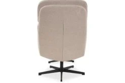 Discount Draaifauteuil met hocker Naturel CH-73.004 Alvar Draaifauteuils