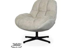 Draaifauteuils-Label51 Draaifauteuil Mushroom WX-67.007 Huxley