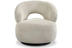 Ronde Fauteuils|Draaifauteuils- Draaifauteuil Naturel GA-80.213 Nusenna