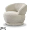 Ronde Fauteuils|Draaifauteuils- Draaifauteuil Naturel GA-80.208 Alvito