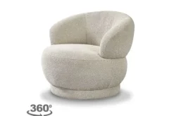 Ronde Fauteuils|Draaifauteuils- Draaifauteuil Naturel GA-80.208 Alvito