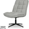 Draaifauteuils-Label51 Draaifauteuil Stone WU-65.008 Vince