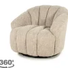 Online Draaifauteuil taupe 250187 Sogno Draaifauteuils