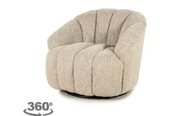 Online Draaifauteuil taupe 250187 Sogno Draaifauteuils