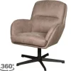 Draaifauteuils-Label51 Draaifauteuil Taupe CH-73.014 Moss
