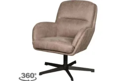 Draaifauteuils-Label51 Draaifauteuil Taupe CH-73.014 Moss