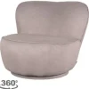 Online Draaifauteuil Taupe FU-88.013 Bunny Draaifauteuils|Ronde Fauteuils