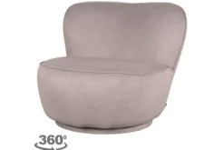 Online Draaifauteuil Taupe FU-88.013 Bunny Draaifauteuils|Ronde Fauteuils