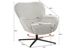 Sale Draaifauteuil Toffee Sven Oorfauteuils|Draaifauteuils