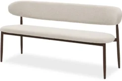 Outlet Eetbank Beige Walnut Kumo Eetbanken