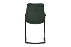 Eetkamerstoelen-Olijk Eetkamer fauteuil velvet green Knus