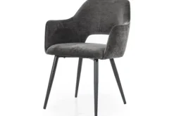 Eetkamerstoelen-Eleonora Meubelen Eetkamerstoel - antraciet Mellow | 95935 Esmee