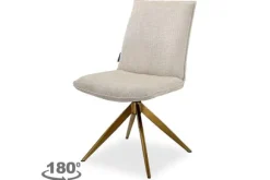 Eetkamerstoelen-Richmond Interiors Eetkamerstoel 212406 Beige Chenille Dakota