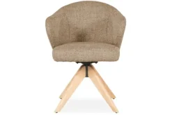 Eetkamerstoelen-Eleonora Meubelen Eetkamerstoel 96346 bruin Connor