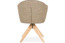 Eetkamerstoelen-Eleonora Meubelen Eetkamerstoel 96346 bruin Connor