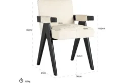 Eetkamerstoelen-Richmond Interiors Eetkamerstoel 211665 Cooper