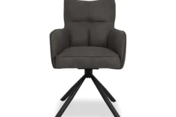 Eetkamerstoelen-Wowen Eetkamerstoel - cowboy 104 grijs Lorena