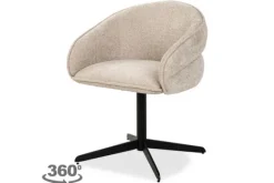 Eetkamerstoelen-Richmond Interiors Eetkamerstoel 213353 Cream Unicorn Angelina