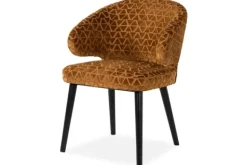 Eetkamerstoelen-Richmond Interiors Eetkamerstoel 212795 Gold Triangle Indigo