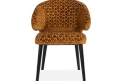 Eetkamerstoelen-Richmond Interiors Eetkamerstoel 212795 Gold Triangle Indigo