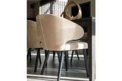 Eetkamerstoel 210466 Khaki Velvet Indigo Eetkamerstoelen