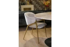 New Eetkamerstoel 210828 Khaki Velvet Gwen Eetkamerstoelen
