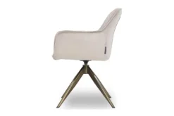 Eetkamerstoelen-Richmond Interiors Eetkamerstoel 210890 Khaki Velvet Aline