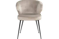 Best Eetkamerstoel 211910 Khaki Velvet Xandra Eetkamerstoelen