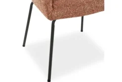 Eetkamerstoelen-Eleonora Meubelen Eetkamerstoel 96339 rood Indy