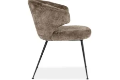 Eetkamerstoelen-Richmond Interiors Eetkamerstoel 212570 Stone Chenille Xandra