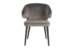 Eetkamerstoelen-Richmond Interiors Eetkamerstoel 210467 Stone Velvet Indigo