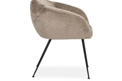 Online Eetkamerstoel 211912 Taupe Chenille Ruby Eetkamerstoelen