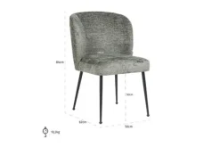 Eetkamerstoelen-Richmond Interiors Eetkamerstoel 211277 Thyme Fusion Fallon