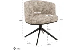 Online Eetkamerstoel 212336 Trendy Nature Cheyenne Eetkamerstoelen