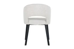 Eetkamerstoelen-Richmond Interiors Eetkamerstoel 211066 White Bouclé Savoy