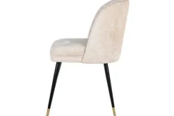 Eetkamerstoelen-Richmond Interiors Eetkamerstoel 210855 White Chenille Alicia